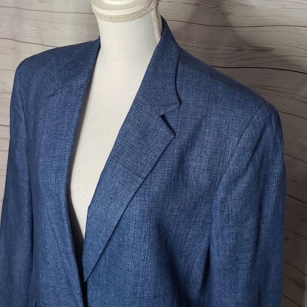 Ralph Lauren Linen Two Button Blazer - image 4